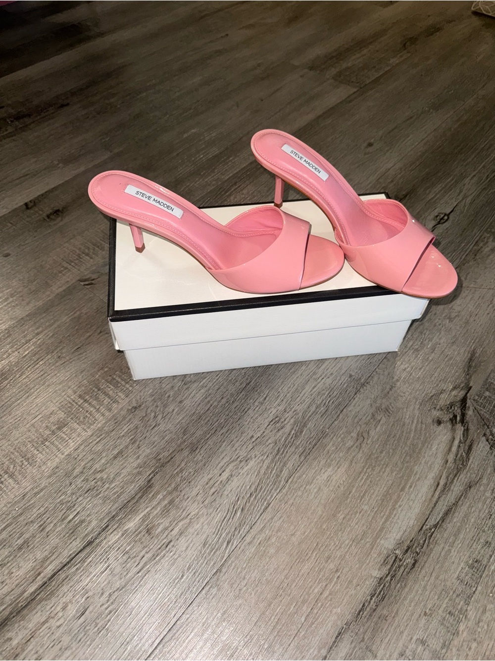 Steve Madden Pink Open-Toe Slide Sandals